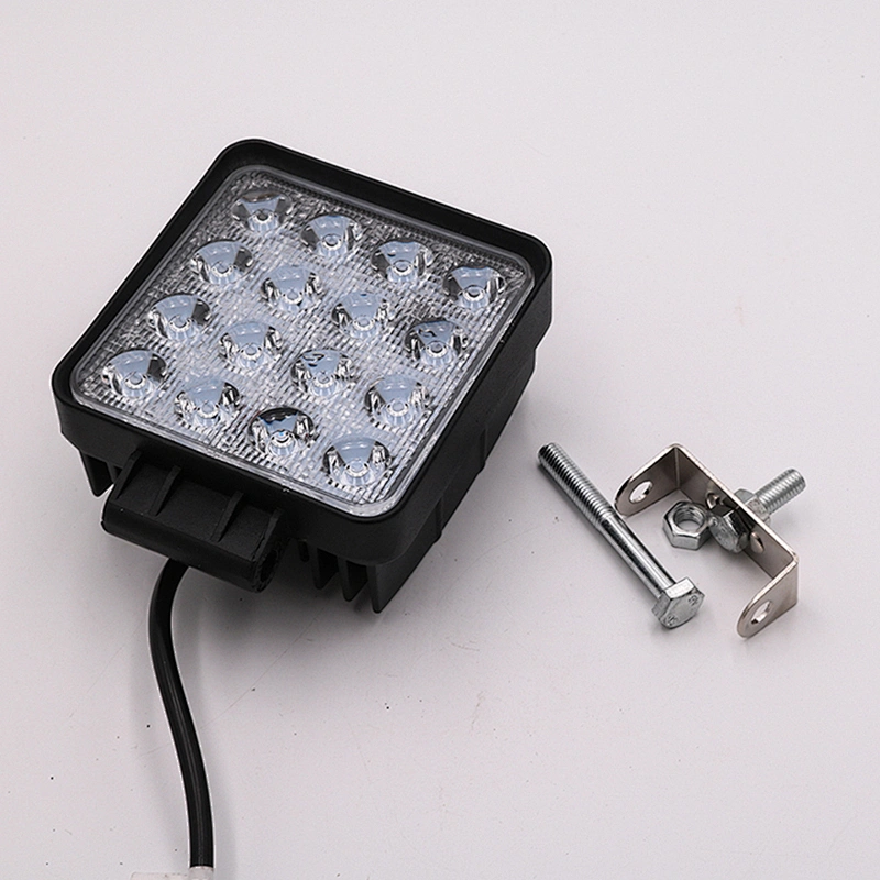 CENREE 1pcs 9-30V Square Light Bar 48W LED Light IP67 6000K 4800LM LED Bar Spot Light for Car Tractor Boat Off Road Truck ATV
