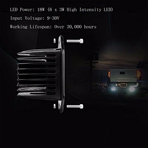 CENREE 18w Flush Mount Led Car Work Light Fog Lamp Headlamps for Jeep Truck Tacoma Bumper