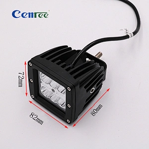 CENREE 18W LED工作灯摩托车灯SUV改装车灯前部头部保险杠灯为4x4越野
