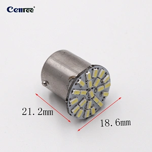 CENREE 10PCS Classy Autos 1156 LED White Car Stop Light Headlight