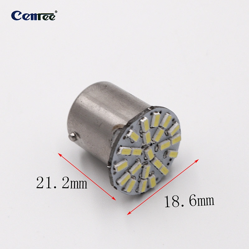 CENREE 10PCS Classy Autos 1156 LED White Car Stop Light Headlight