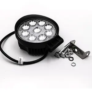 CENREE 1pcs 27W 1080LM IP67 6000K Round Motorcycle Lamps Spot LED Work Light Bar LED Car Foglight for Off Road ATV LED light