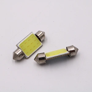 CENREE 10PCS super bright 35mm festoon cob 12 led car interior reading bulb auto 12V Headlight