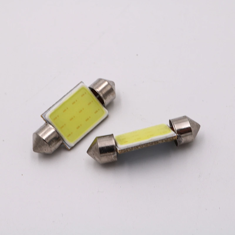 CENREE 10PCS super bright 35mm festoon cob 12 led car interior reading bulb auto 12V Headlight