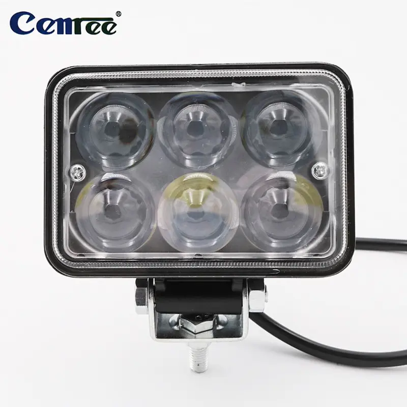 CENREE 1Pcs 18W 720LM 9-30V IP67 6000K酒吧现货LED越野灯工作灯越野沙滩车摩托车汽车卡车LED灯