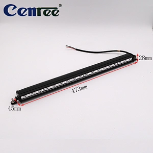 CENREE 54W Slim Line Single Row Series Off Road Driving Work Light Bar 3W LED Lumen Great For Jeep Cabin/Boat/SUV