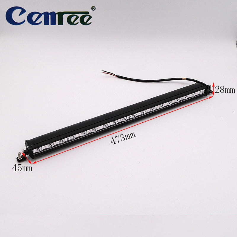 CENREE 54W Slim Line Single Row Series Off Road Driving Work Light Bar 3W LED Lumen Great For Jeep Cabin/Boat/SUV