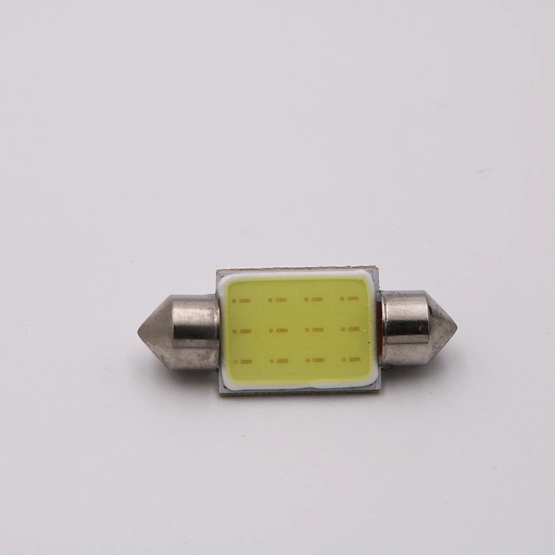 CENREE 10PCS super bright 35mm festoon cob 12 led car interior reading bulb auto 12V Headlight