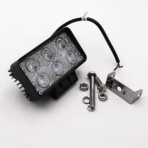 CENREE 1Pcs 18W 1300LM 9-30V IP67 6000K Spot LED Beams Worklight for Off Road ATV Motorcycle Car Truck LED Light