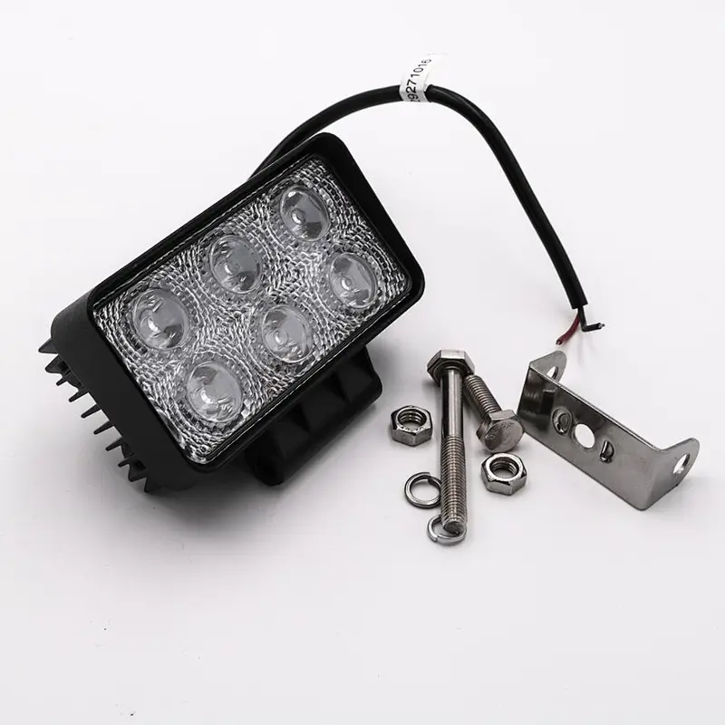 CENREE 1Pcs 18W 1300LM 9-30V IP67 6000K Spot LED Beams Worklight for Off Road ATV Motorcycle Car Truck LED Light