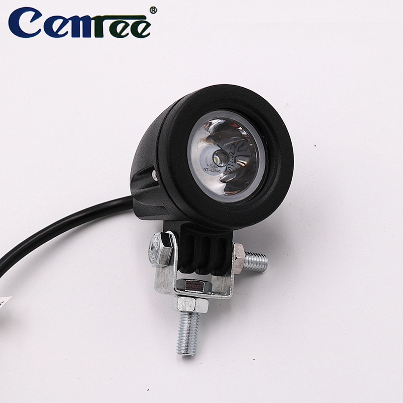 CENREE Led射灯圆形10W备用辅助灯雾灯车顶灯摩托车灯聚光灯