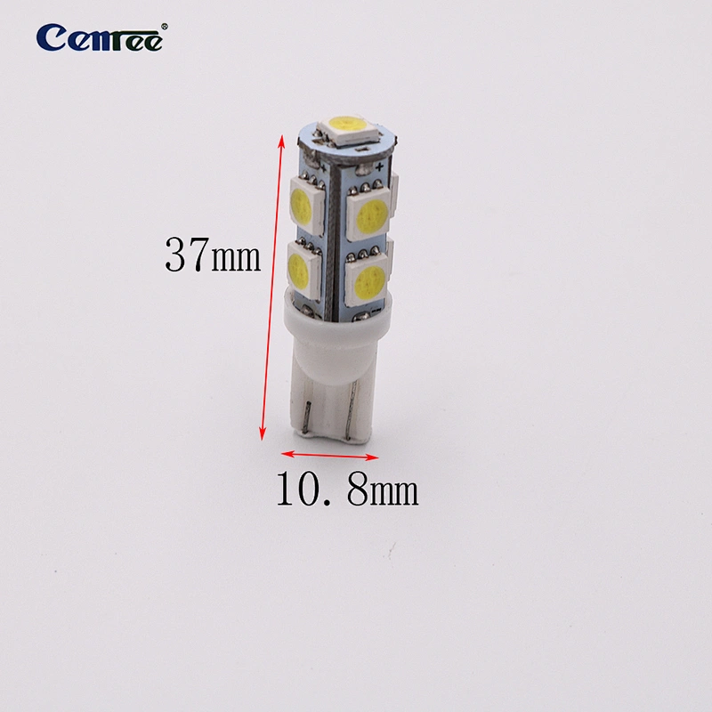 CENREE T10 Super Bright White LED Bulbs for Replacement Light Car Back up Parking Tail Light 9-SMD 5050 6000K 12V