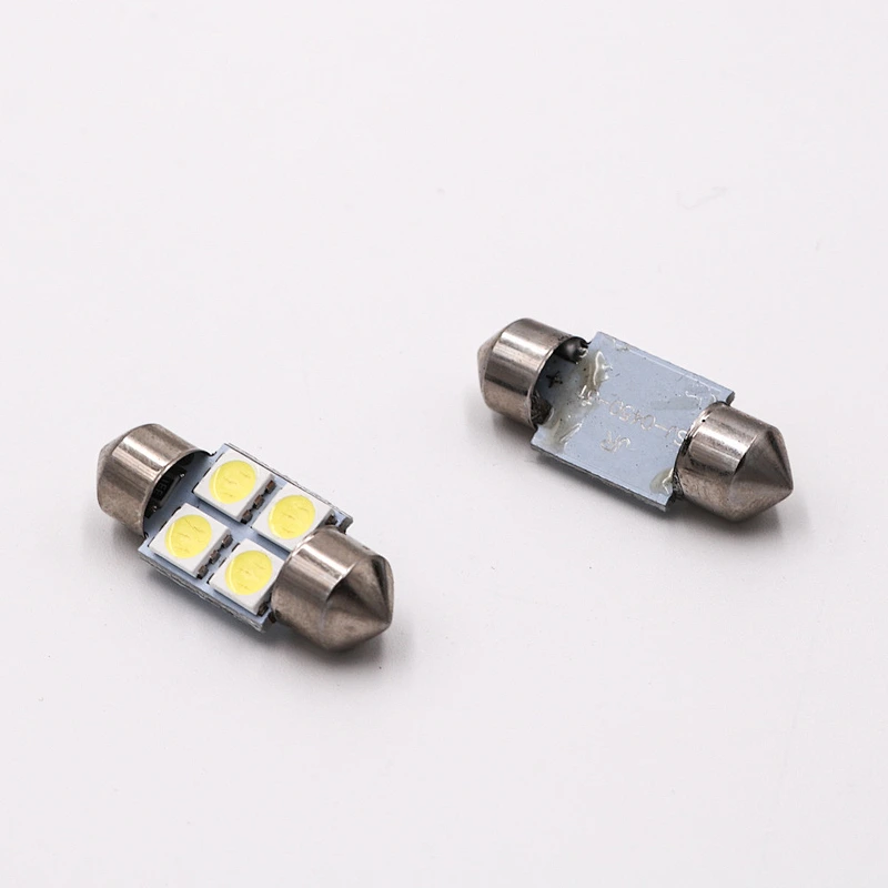 CENREE 10pcs 31mm 5050 SMD 4 LED Car Map Roof Reading Bulb White Headlight Auto Courtesy Lamp