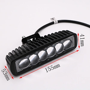CENREE 1Pcs 18W 1080LM 9-30V IP67 6000K白光现货LED越野灯工作灯用于越野ATV车载LED灯条
