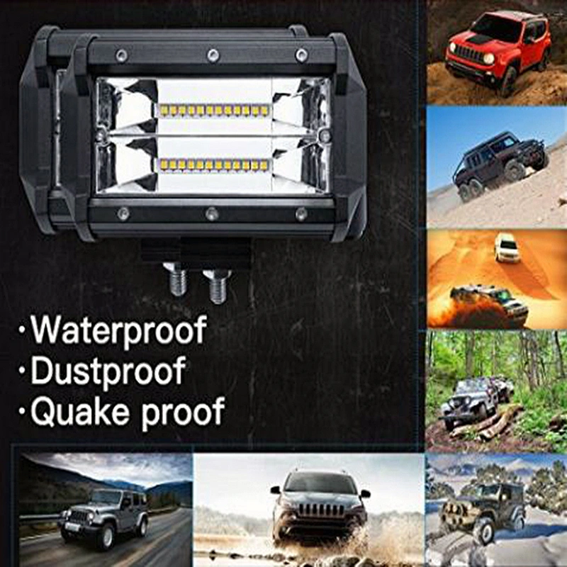 CENREE 72w LED Light Bar spot Beam LED Work Light Driving Fog Lights Off Road for Trucks ATV UTV SUV Jeep Boat Motorcycle