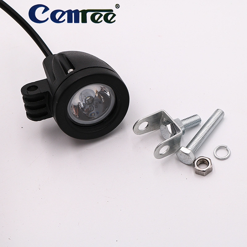 CENREE Led射灯圆形10W备用辅助灯雾灯车顶灯摩托车灯聚光灯