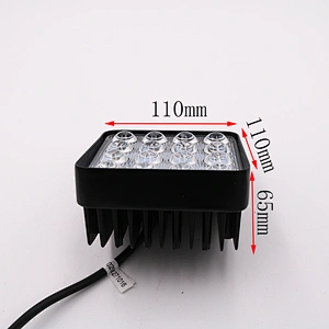 CENREE 1pcs 48W 1900LM IP67 6000K LED条形LED工作灯条LED汽车Foglight用于越野ATV拖拉机Tra