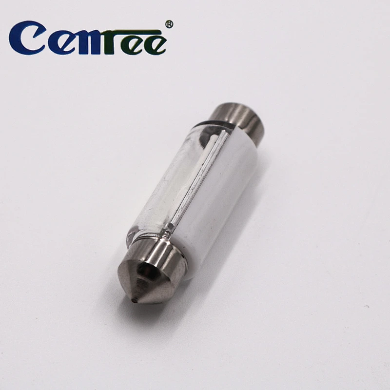 CENREE 10pcs High Quality COB led Car Festoon Lights White 12V Headlight