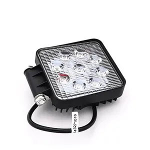 CENREE 1Pcs 27W 1000LM 9-30V IP67 6000K Square Auto Lamp LED Bar Fog Light Work Light Bar Off Road ATV Tractor Train