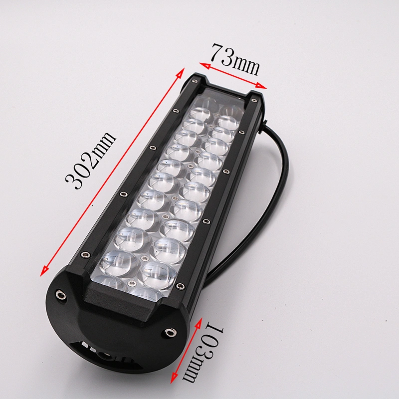 CENREE 1PCS 9-30V Dual Rows Led Driving Light IP67 Waterproof 6000LM Work Light Bar 72W Offroad Car Led Light Bar