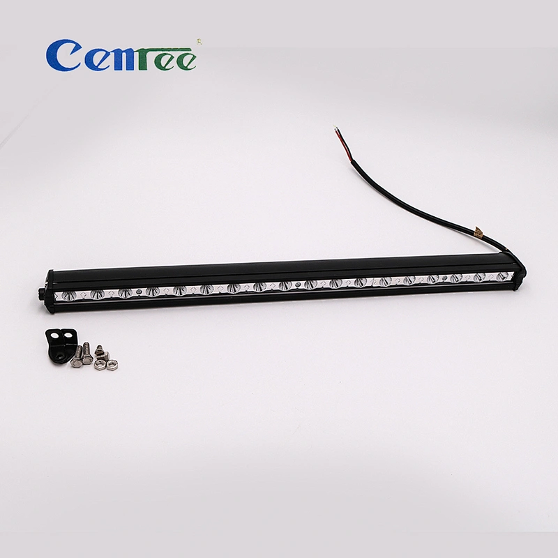 CENREE 54W Slim Line Single Row Series Off Road Driving Work Light Bar 3W LED Lumen Great For Jeep Cabin/Boat/SUV