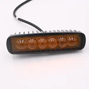 CENREE 1Pcs 18W 720LM 9-30V IP67 6000K Yellow light Spot LED Offroad Lamp Worklight for Off Road ATV Car