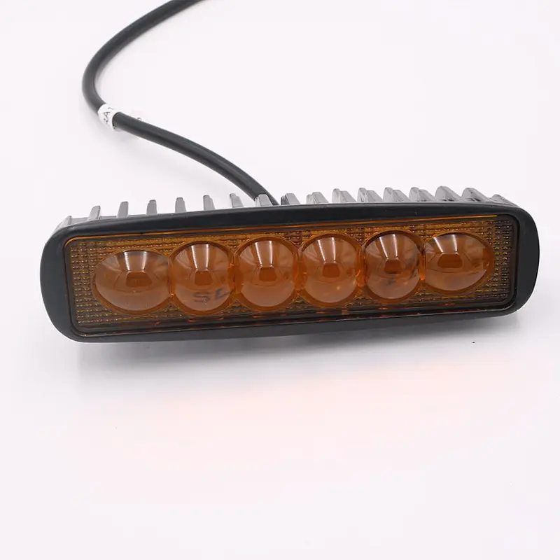 CENREE 1Pcs 18W 720LM 9-30V IP67 6000K Yellow light Spot LED Offroad Lamp Worklight for Off Road ATV Car