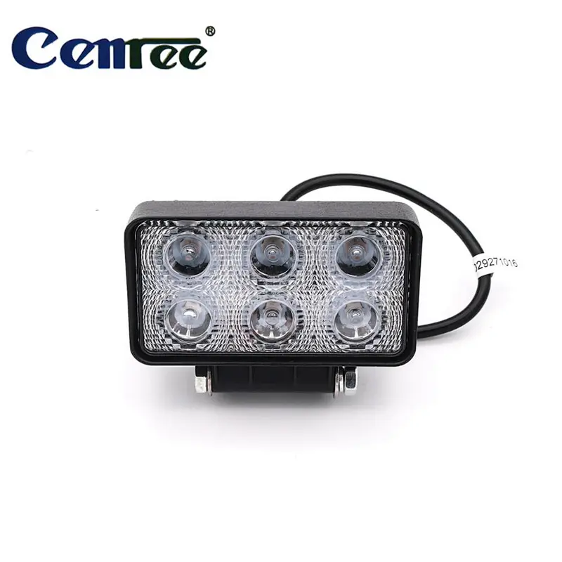 CENREE 1Pcs 18W 1300LM 9-30V IP67 6000K Spot LED Beams Worklight for Off Road ATV Motorcycle Car Truck LED Light