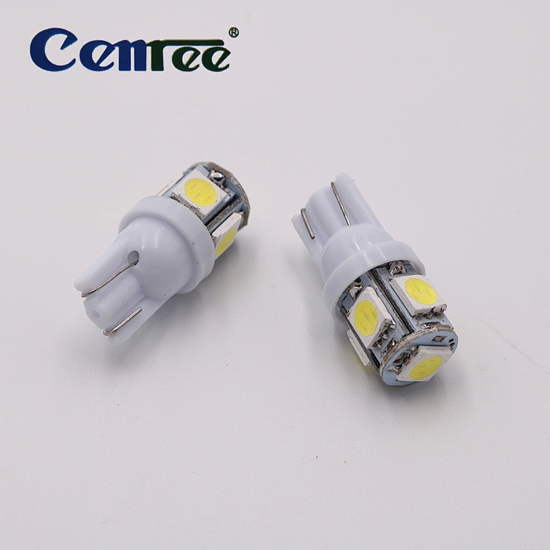 CENREE T10 1W 5SMD 5050 12v LED Light Bulb White for Car/Motor Interior Dome Parking Side Dashboard License Number