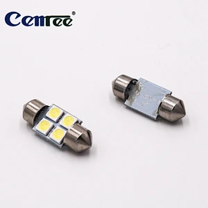 CENREE 10pcs 31mm 5050 SMD 4 LED Car Map Roof Reading Bulb White Headlight Auto Courtesy Lamp