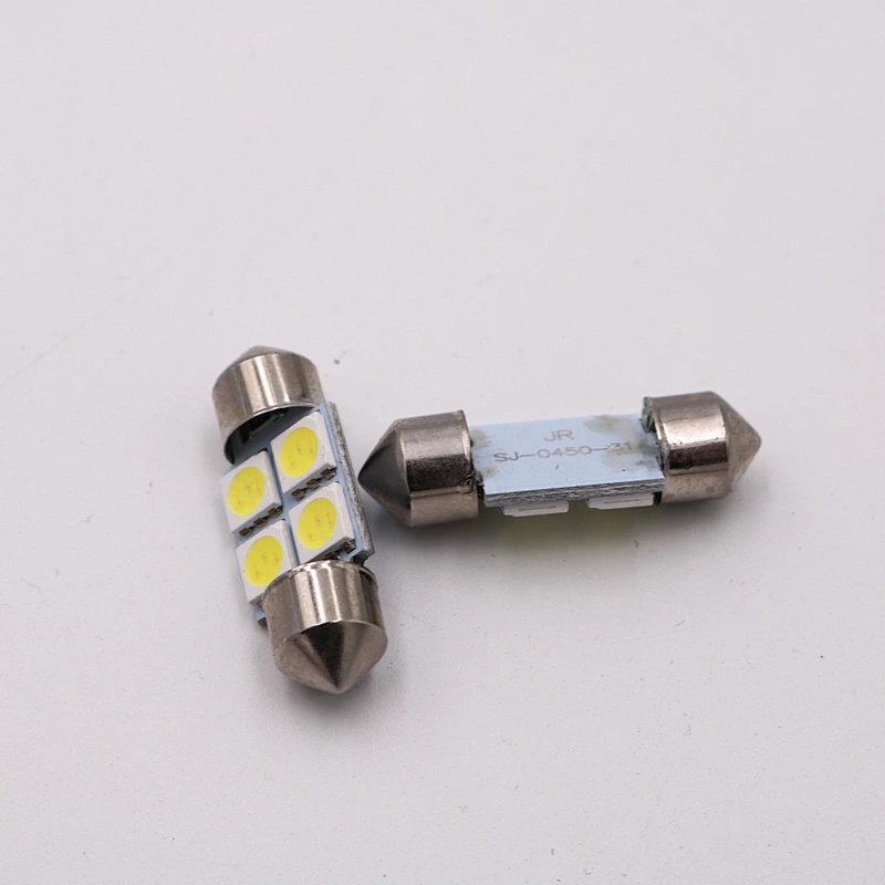 CENREE 10pcs 31mm 5050 SMD 4 LED Car Map Roof Reading Bulb White Headlight Auto Courtesy Lamp