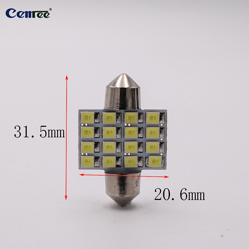 CENREE 2835 6000K White 32mm 21mm LED Bulbs for Map Trunk Cargo Area Lights 12V Lamps