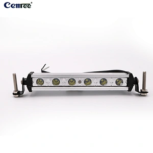 CENREE 18w Spot Beam Single Row 1000 Lumens for Off-road Truck Car ATV SUV Jeep Color Silver,yellow,red,black