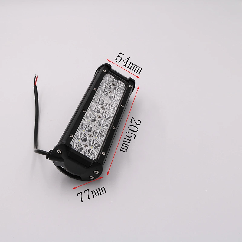 CENREE 54W 1PCS 9-30V LED条IP67防水6000K 2100LM双排LED工作灯用于拖拉机船越野