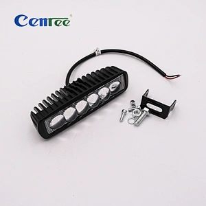 CENREE 1Pcs 18W 1080LM 9-30V IP67 6000K白光现货LED越野灯工作灯用于越野ATV车载LED灯条