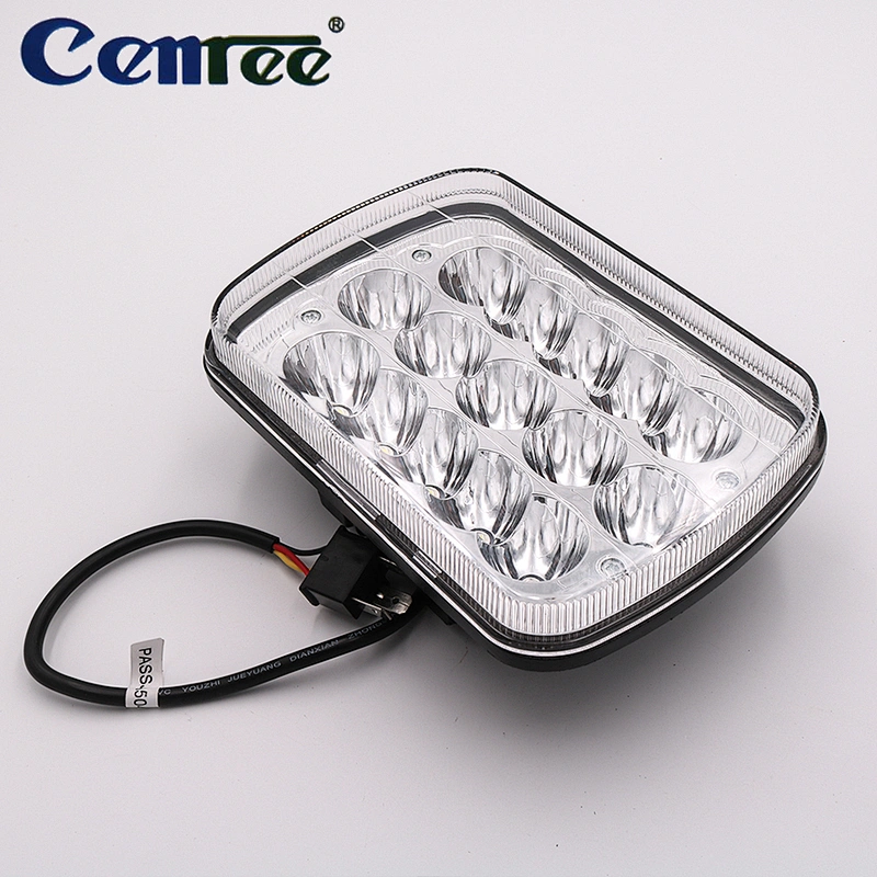 CENREE汽车大灯驾驶雾灯LED车头灯为Jeep卡车Van Camper SUV ATV Motorcyclec 45W LED