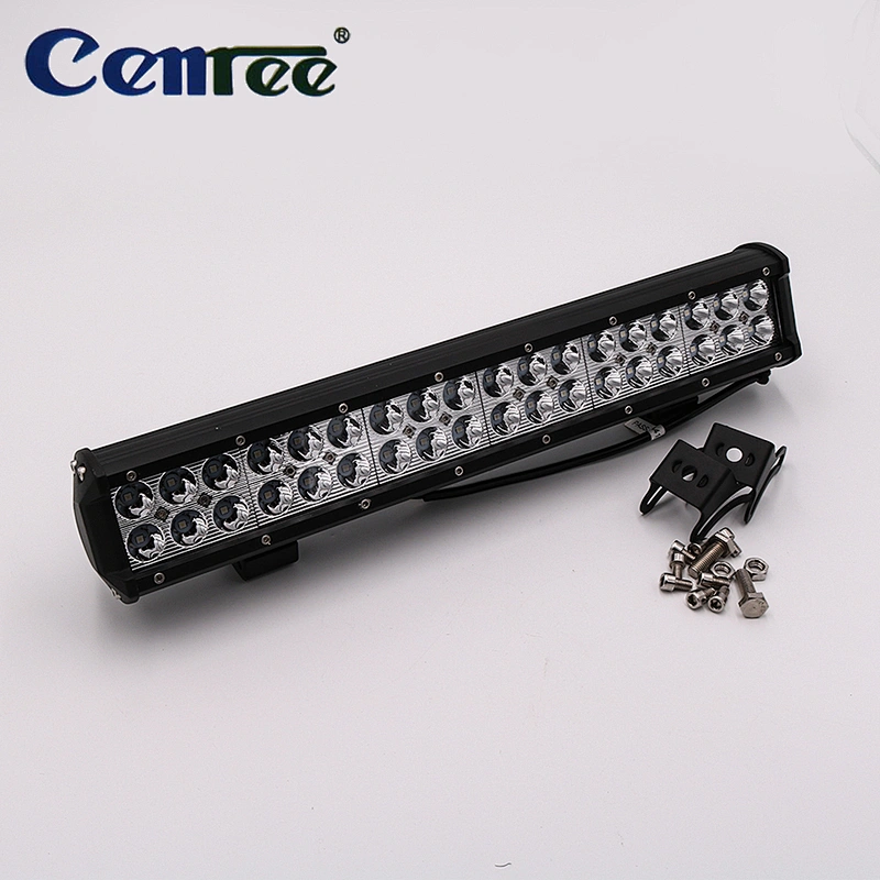 CENREE 1pcs 9-30V Light Bar 108W LED Light IP67 6000K LED Bar Spot Light for Motorcycle Car Tractor Boat Off Road Truck ATV
