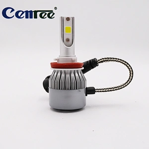 CENREE 1件LED汽车前灯3800lm 36W灯泡H11替换汽车前照灯汽车LED灯雾灯6500K