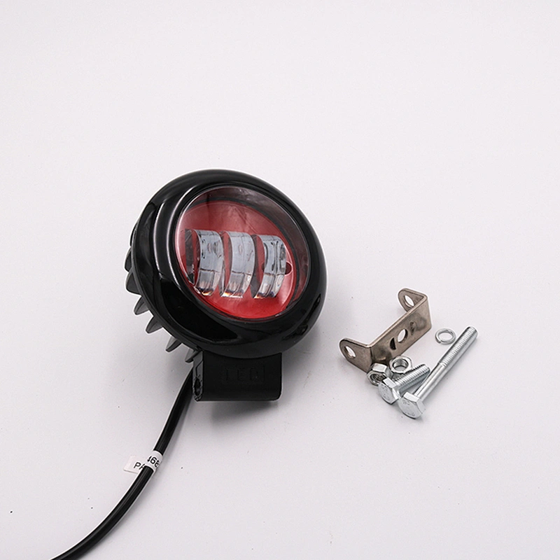 CENREE Wrangler 30W Round Fog Light Red for Jeep Wrangler JK LJ TJ Headlight Trackor Boat Driving LED Lamp