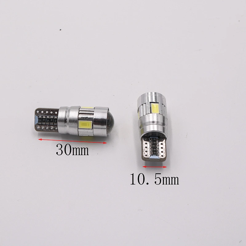 CENREE 10pcs 5630 6 LED Car Tail Bulb Headlight auto Daytime Running Light white 12V Headlight