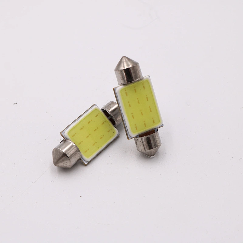CENREE 10PCS super bright 35mm festoon cob 12 led car interior reading bulb auto 12V Headlight