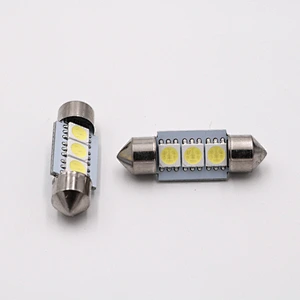 CENREE 10pcs 33mm 5050 SMD 3 LED CANBUS NO ERROR Auto Festoon Lamp Car Map Roof Reading Bulb Headlight