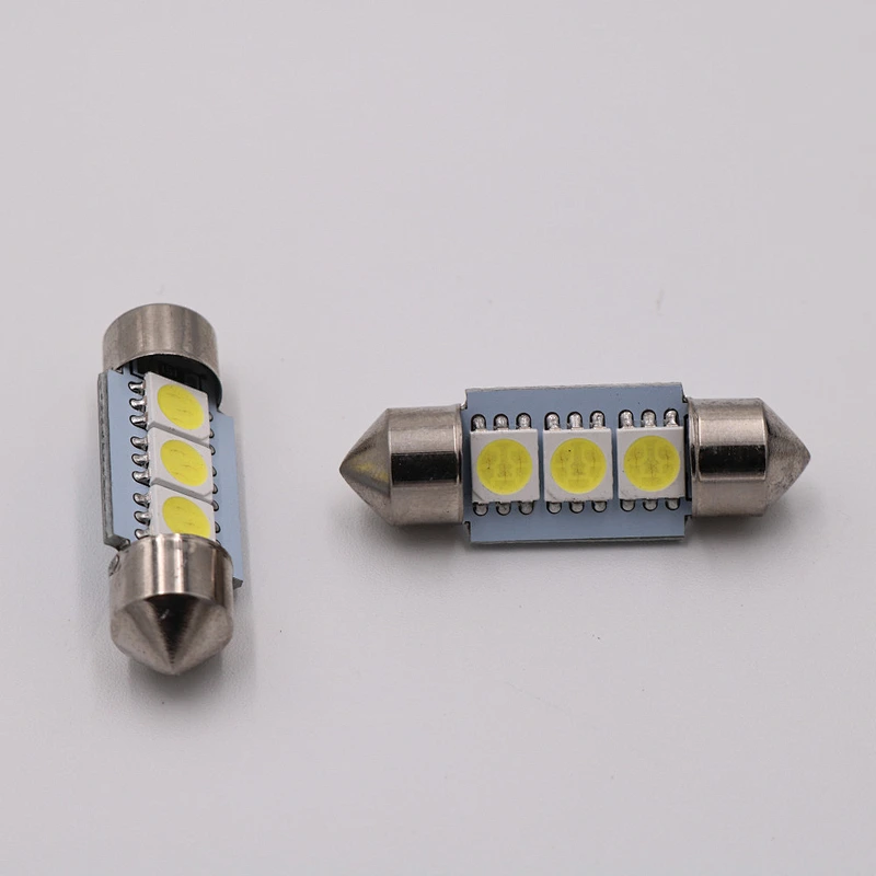 CENREE 10pcs 33mm 5050 SMD 3 LED CANBUS NO ERROR Auto Festoon Lamp Car Map Roof Reading Bulb Headlight