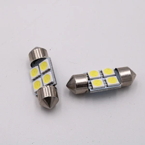 CENREE 10pcs 31mm 5050 SMD 4 LED Car Map Roof Reading Bulb White Headlight Auto Courtesy Lamp