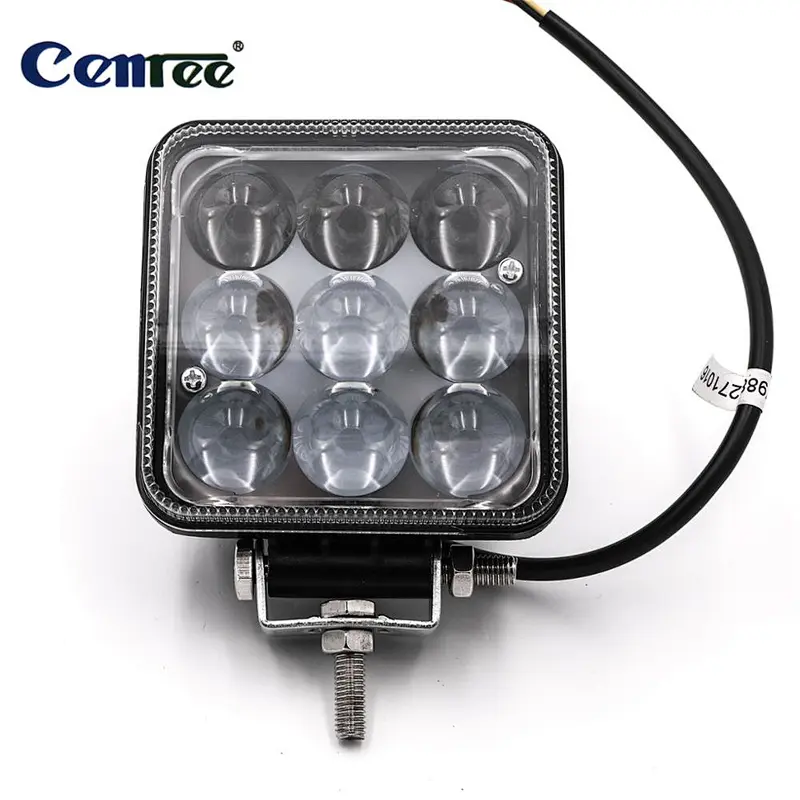 CENREE 1pcs 27W 1980LM IP67 LED Work Light Bar for Indicators Motorcycle Driving Offroad Boat Car Tractor Truck 4x4 SUV ATV Spot