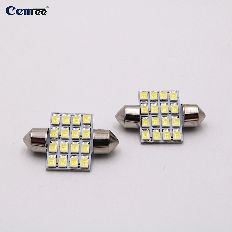 CENREE 2835 6000K White 32mm 21mm LED Bulbs for Map Trunk Cargo Area Lights 12V Lamps