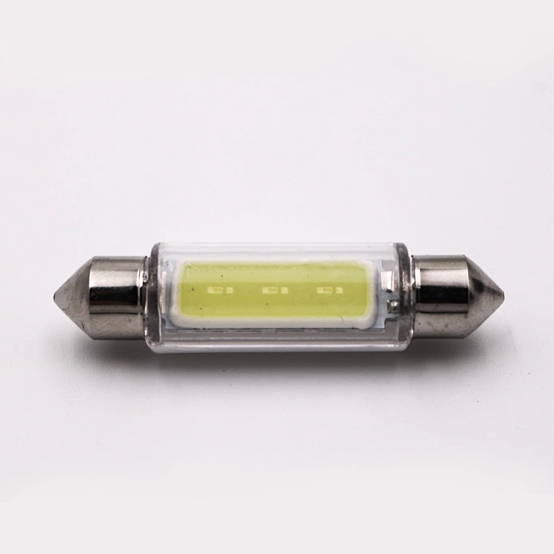 CENREE 10pcs High Quality COB led Car Festoon Lights White 12V Headlight