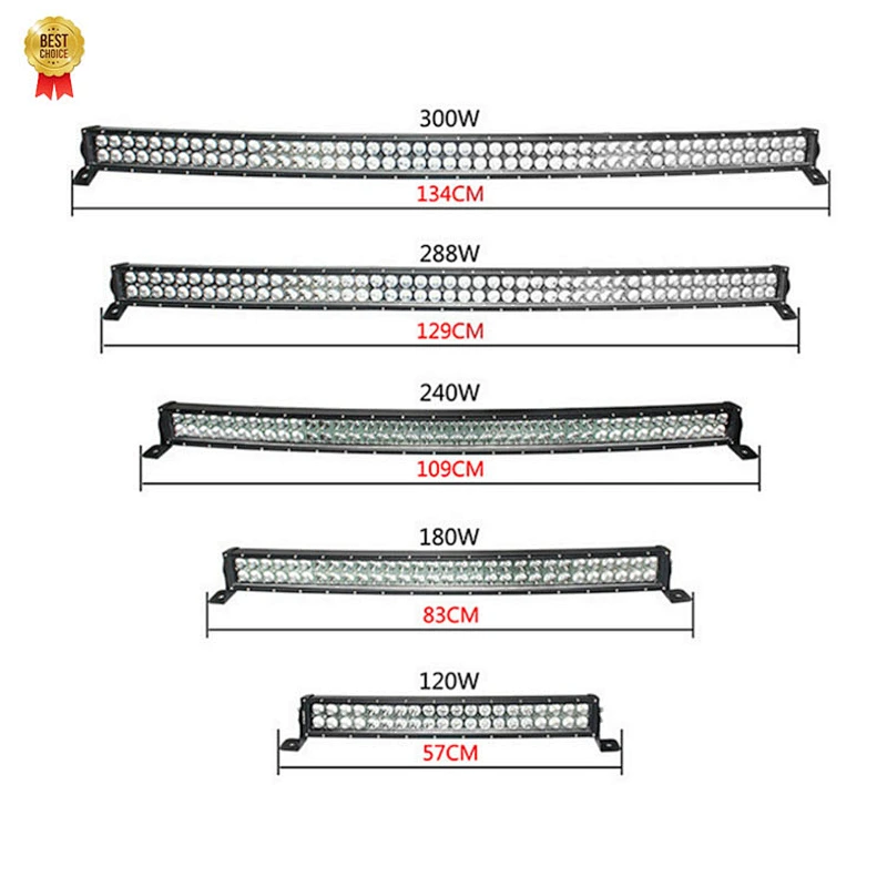 120W 180W 240W 288W 300W car lights led bar barra led automotive led lights para camion autos carros