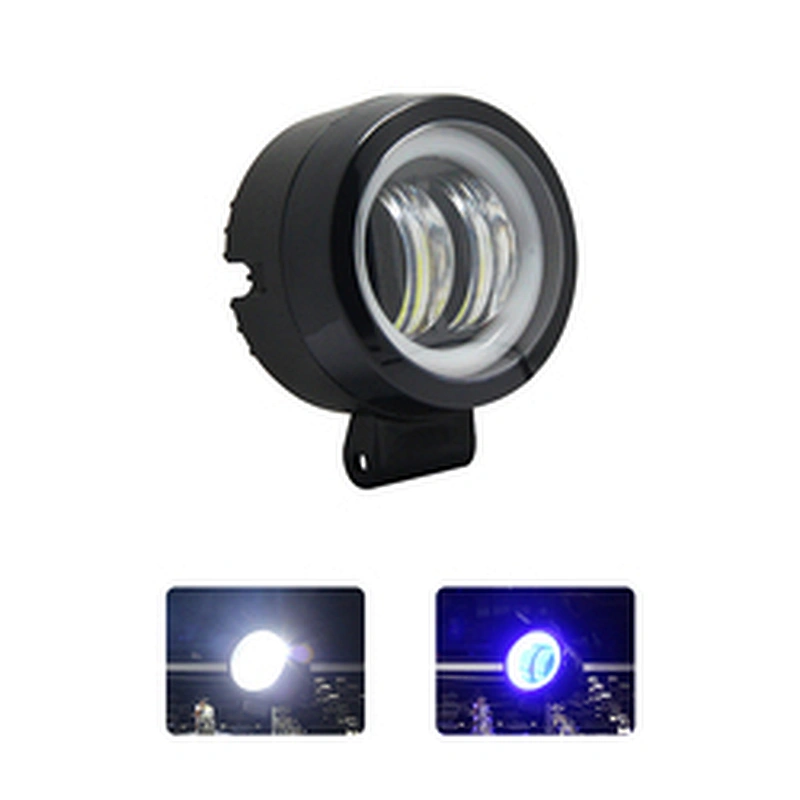 Factory Direct Selling Waterproof Round 20w Led Work Light  Flash For Motorcycle  Led Spot Lamp Angel Eyes Light