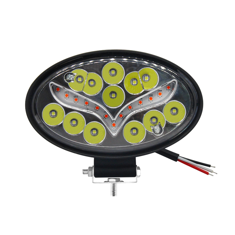 2021 New led working light bar car accessories faros  luz de carretera white red flood light